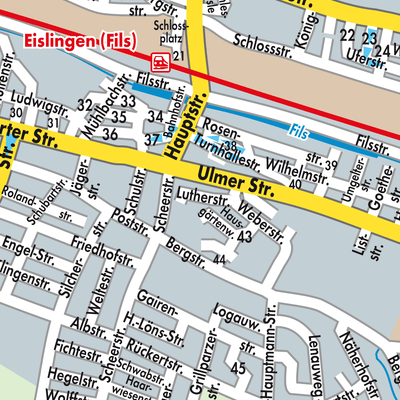 Stadtplan Eislingen/Fils