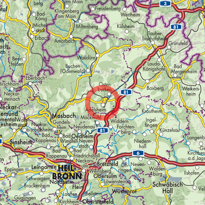 Landkarte Adelsheim