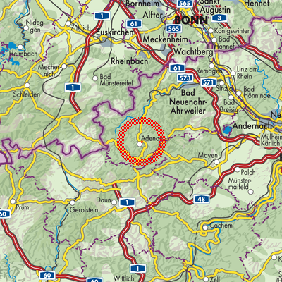 Landkarte Adenau