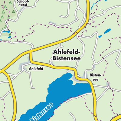 Übersichtsplan Ahlefeld-Bistensee