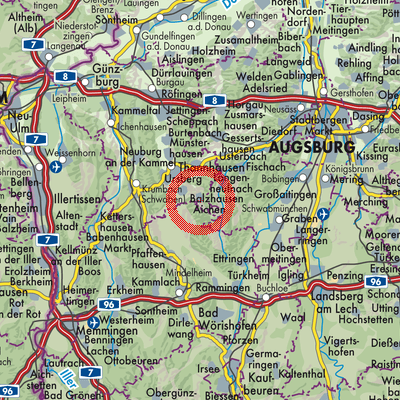 Landkarte Aichen