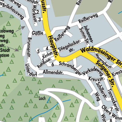 Stadtplan Aichhalden