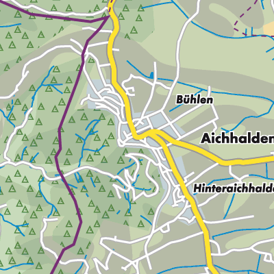 Übersichtsplan Aichhalden