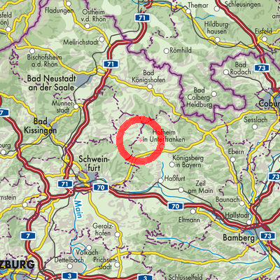 Landkarte Aidhausen