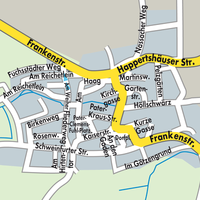 Stadtplan Aidhausen