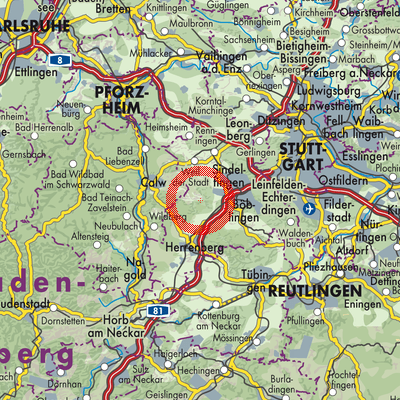 Landkarte Aidlingen