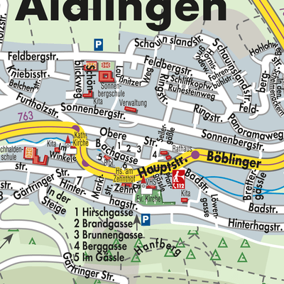 Stadtplan Aidlingen