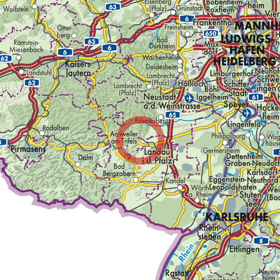 Landkarte Albersweiler