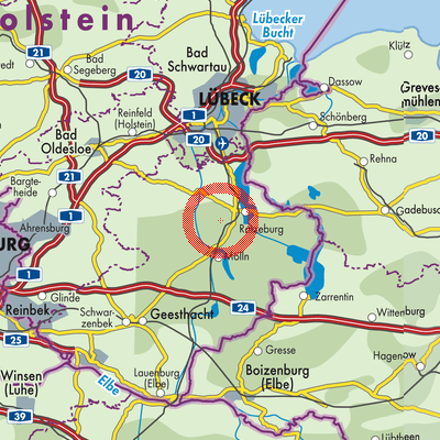 Landkarte Albsfelde