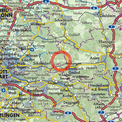 Landkarte Alfdorf