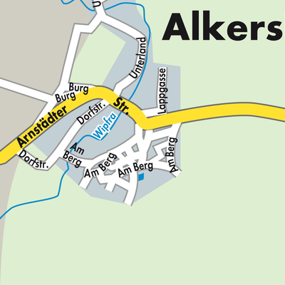 Stadtplan Alkersleben