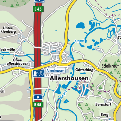 Übersichtsplan Allershausen