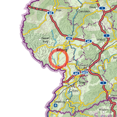 Landkarte Alsdorf