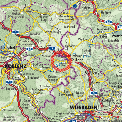 Landkarte Altendiez