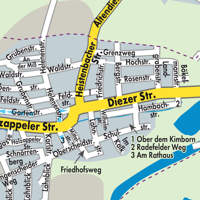 Stadtplan Altendiez