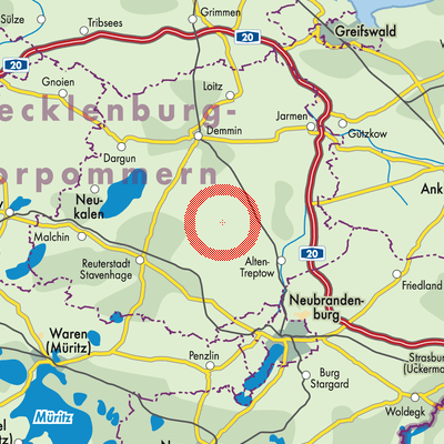 Landkarte Altenhagen