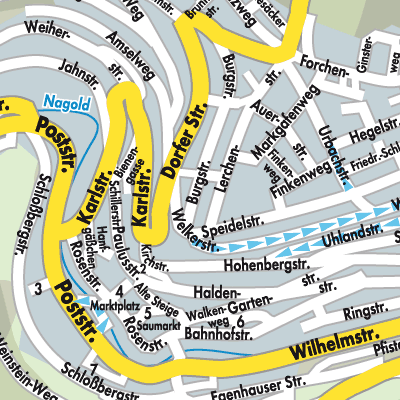 Stadtplan Altensteig