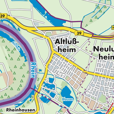Übersichtsplan Altlußheim