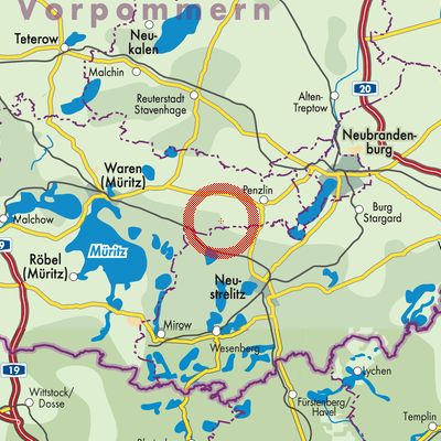 Landkarte Ankershagen