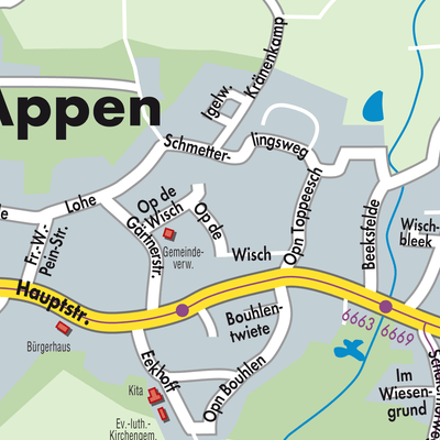 Stadtplan Appen