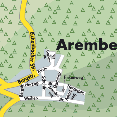 Stadtplan Aremberg