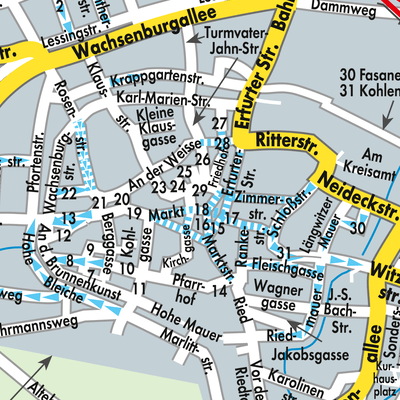 Stadtplan Arnstadt