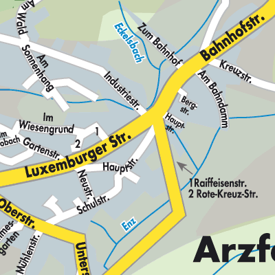 Stadtplan Arzfeld