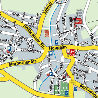 Stadtplan Aspach