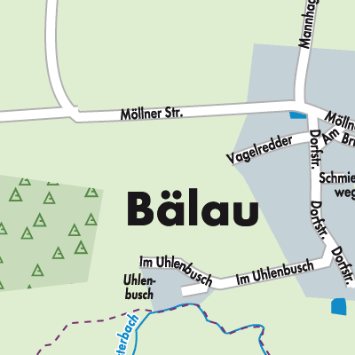 Stadtplan Bälau