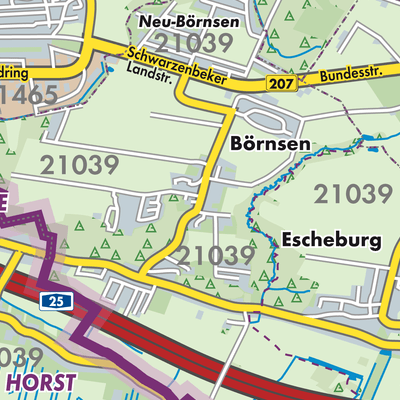 Übersichtsplan Börnsen