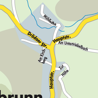 Stadtplan Bösenbrunn