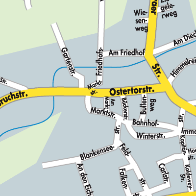 Stadtplan Bücken