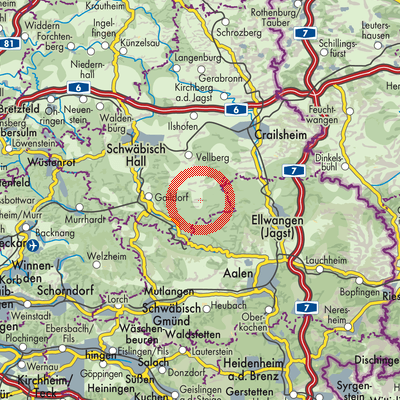 Landkarte Bühlerzell