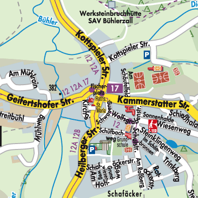 Stadtplan Bühlerzell