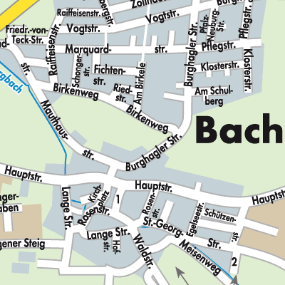 Stadtplan Bachhagel