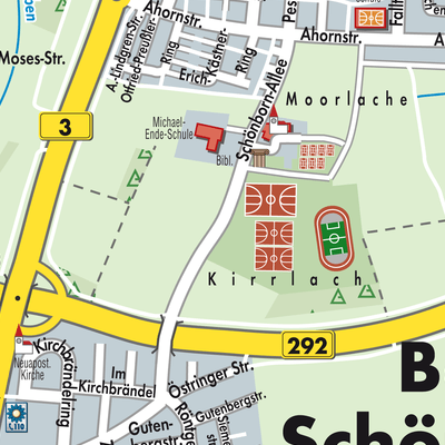 Stadtplan Bad Schönborn