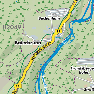 Übersichtsplan Baierbrunn
