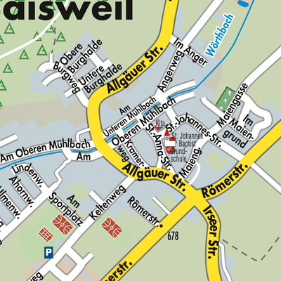 Stadtplan Baisweil