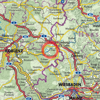 Landkarte Balduinstein
