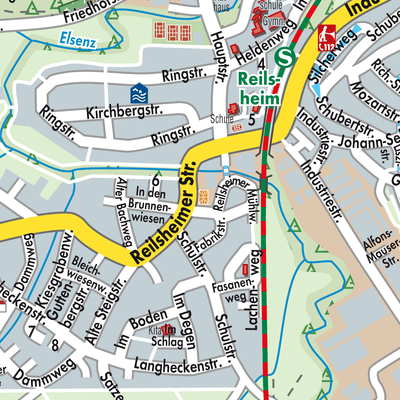 Stadtplan Bammental