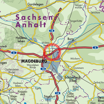 Landkarte Barleben