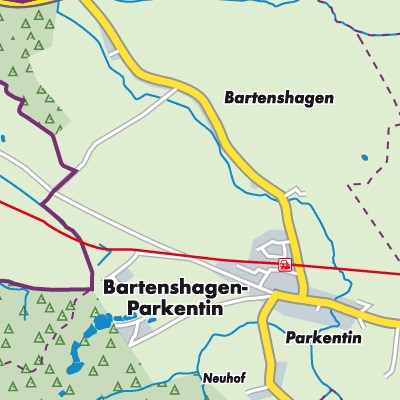 Übersichtsplan Bartenshagen-Parkentin