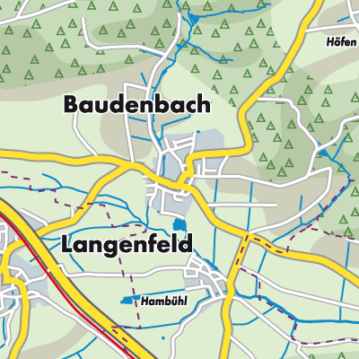Übersichtsplan Baudenbach