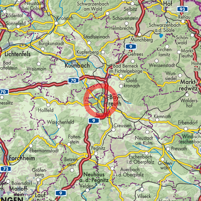 Landkarte Bayreuth