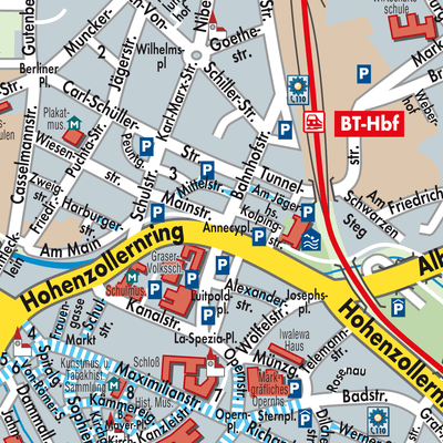 Stadtplan Bayreuth