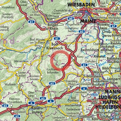 Landkarte Bechenheim