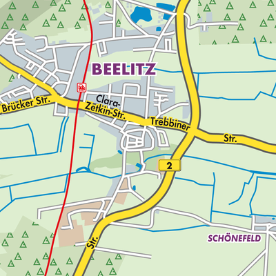 Übersichtsplan Beelitz