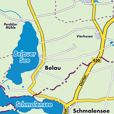Übersichtsplan Belau