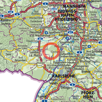 Landkarte Bellheim