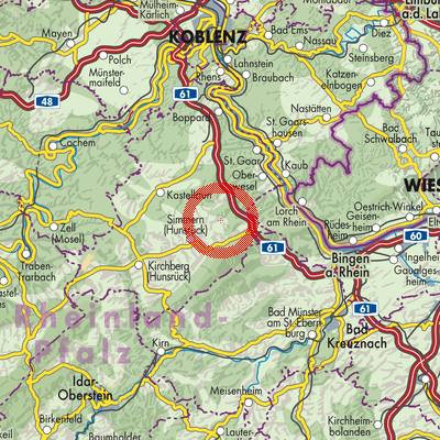 Landkarte Benzweiler